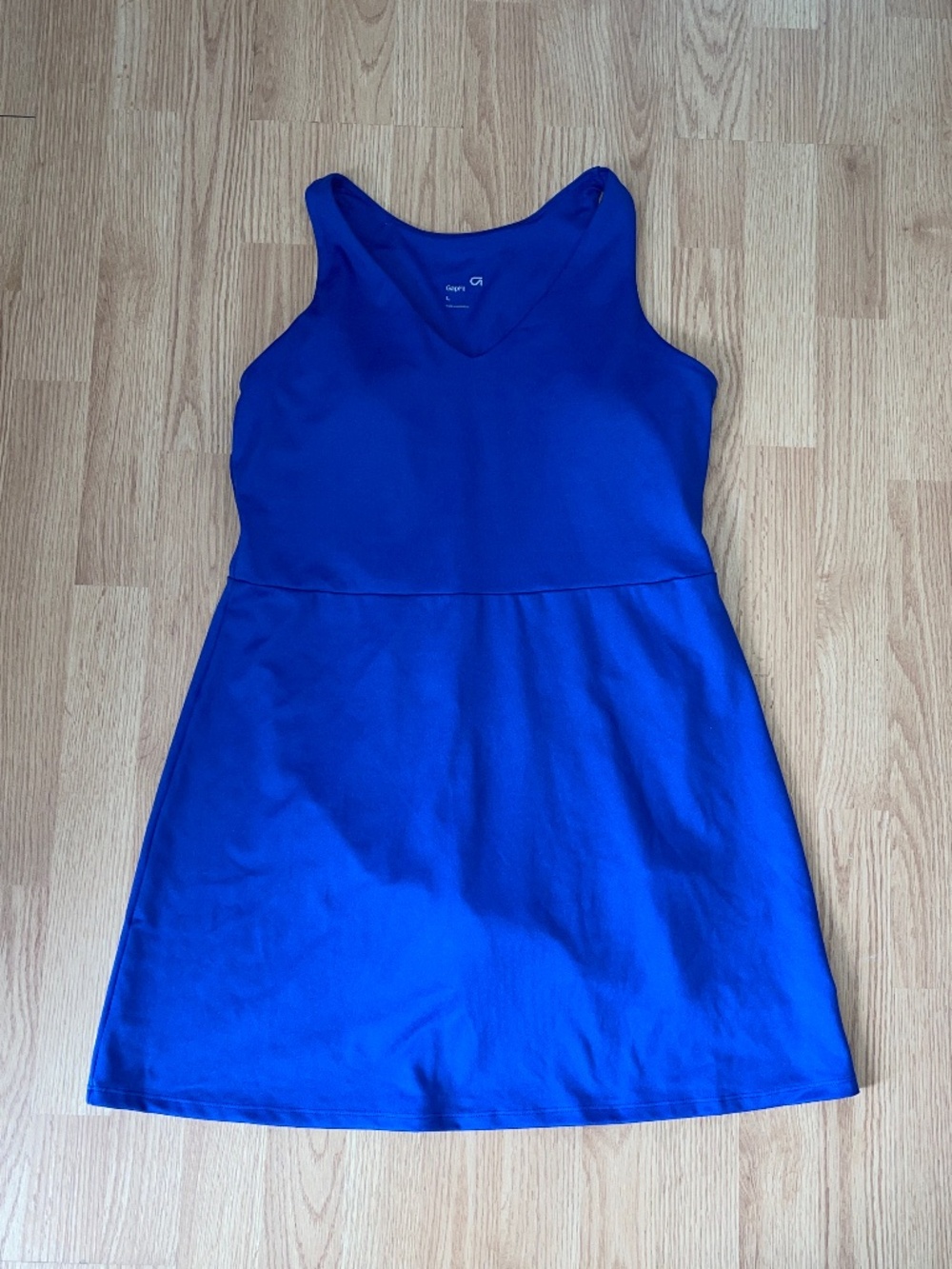 Gap Fit Royal Blue Sleeveless Athletic Tank Skort Mini Dress Size Large - Picture 2 of 9